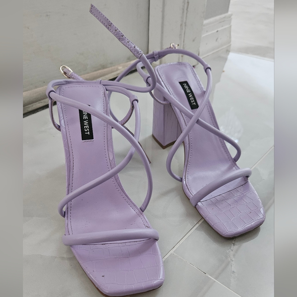 Nine West Women's Purple Strappy Sandals